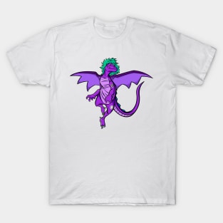 Type 1 Diabetic Purple Dragon T-Shirt